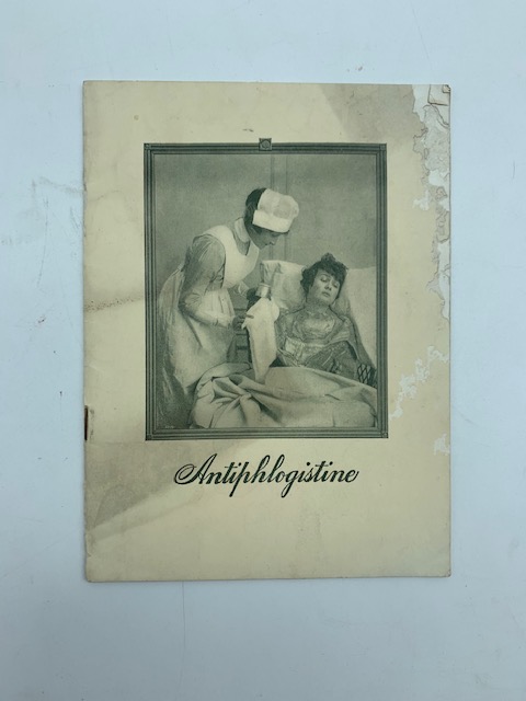 Antiphlogistine (marca di fabbrica). Un'applicazione esterna per l'infiammazioni e le congestioni (catalogo pubblicitario)